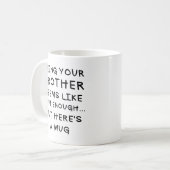 Être votre frère drôle Mug Noël 11oz Cerami (Devant gauche)