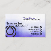 être votre propre patron carte de visite MONAT (Dos)