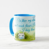 Étreignez avec mes prières la tasse de sonnerie de (Devant gauche)