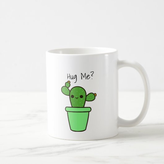 Étreignez-moi conception verte de tasse de cactus (Droite)