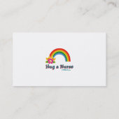Étreignez un carte de visite d'infirmière (Dos)