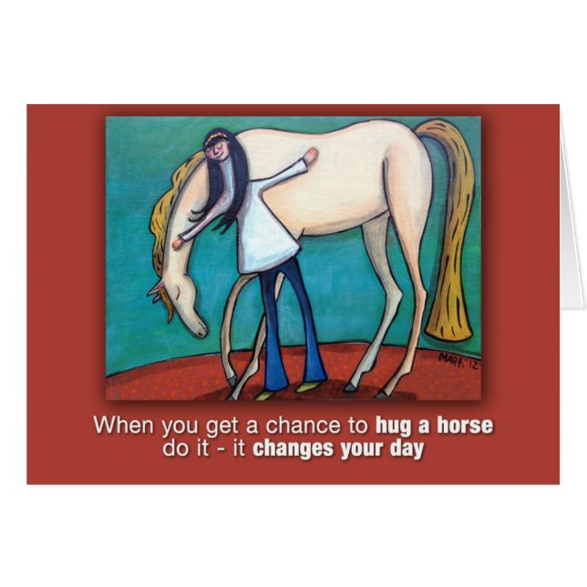 Étreignez un cheval (Devant horizontal)