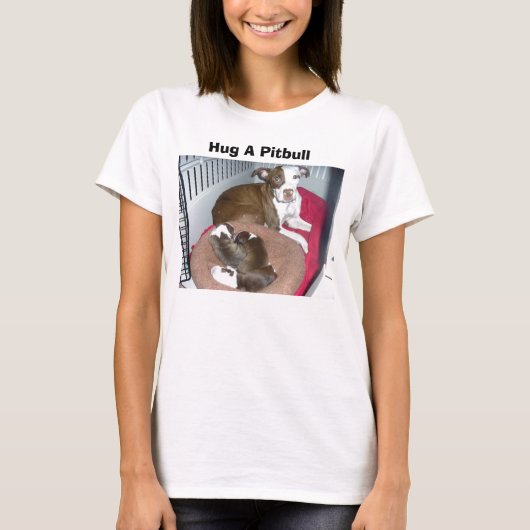 Étreignez un T-shirt de Pitbull (Devant)