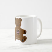 Étreignez une tasse de café d'ours (Devant droit)