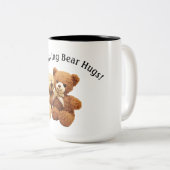 Étreintes d'ours tasse à deux tons de 15 onces (Devant droit)