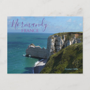 Etretat Cliffs Normandie Carte postale France
