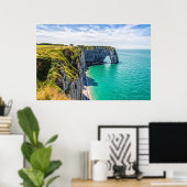 Etretat cliffs, Normandie Poster (Thuiskantoor)
