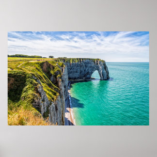 Etretat cliffs, Normandie Poster
