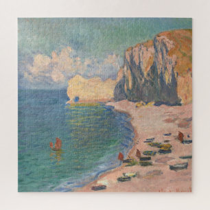 Étretat: Het strand en de Falaise door Claude Mone Legpuzzel