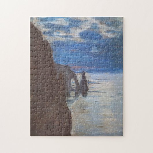 Etretat Needle Rock & Porte d'Aval Monet Fine Art Legpuzzel (Verticaal)
