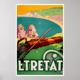 Etretat Reisposter Franse Sportkunst Frankrijk Poster