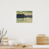 Etretat, Sunset, 1883, Claude Monet Poster (Keuken)