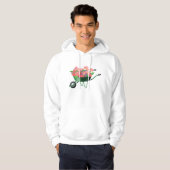 Étrier Plein De Fleurs Mens Sweat - shirt à capuch (Devant entier)