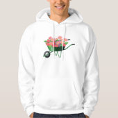 Étrier Plein De Fleurs Mens Sweat - shirt à capuch (Devant)