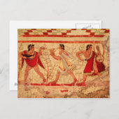 Etruscaanse muzikanten briefkaart (Voorkant / Achterkant)