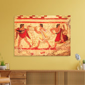 Etruscaanse muzikanten canvas afdruk (Insitu (Woonkamer))