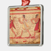 Etruscaanse muzikanten metalen ornament (Links)