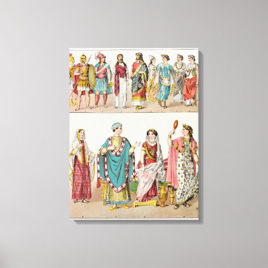Etruscan Dress Canvas Afdruk (Voorkant)