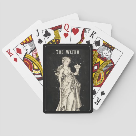  etsen van heksen pokerkaarten (Achterkant)