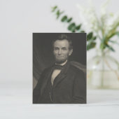 Etsportret van Abraham Lincoln Briefkaart (Staand voorkant)