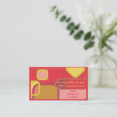 Etsy Shop Color Blocks Visitekaartje (Staand voorkant)