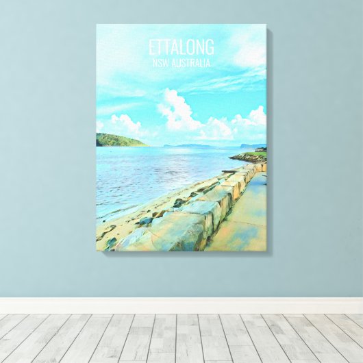 Ettalong Central Coast NSW Australië Canvas Afdruk (Insitu (Houten vloer))