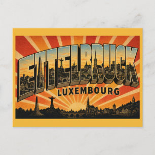 Ettelbruck Luxemburg Monument Briefkaart