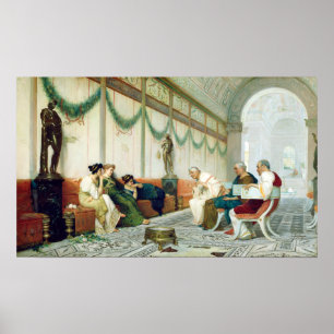 Ettore Forti Interior of Roman Building Poster