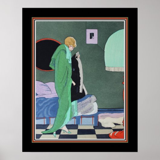 Ettore Tito Pochoir Art Déco (Devant)