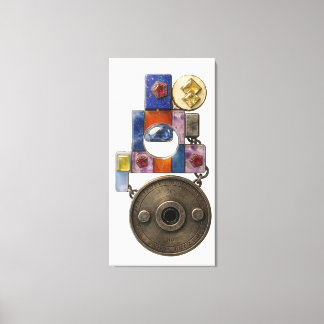 Etude 14: Chronograaf. De Bewaker van de Tijd. Canvas Afdruk