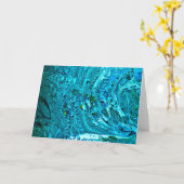 Étude Abstraite des couleurs 32, carte (Fleur jaune)