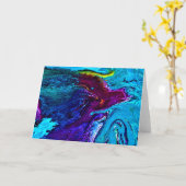 Étude Abstraite des couleurs 34, carte (Fleur jaune)