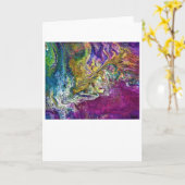Étude Abstraite des couleurs 36, carte (Fleur jaune)