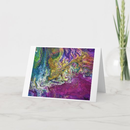 Étude Abstraite des couleurs 36, carte (Devant)