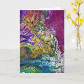 Étude Abstraite des couleurs 36, carte (Fleur jaune)