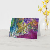 Étude Abstraite des couleurs 36, carte (Fleur jaune)