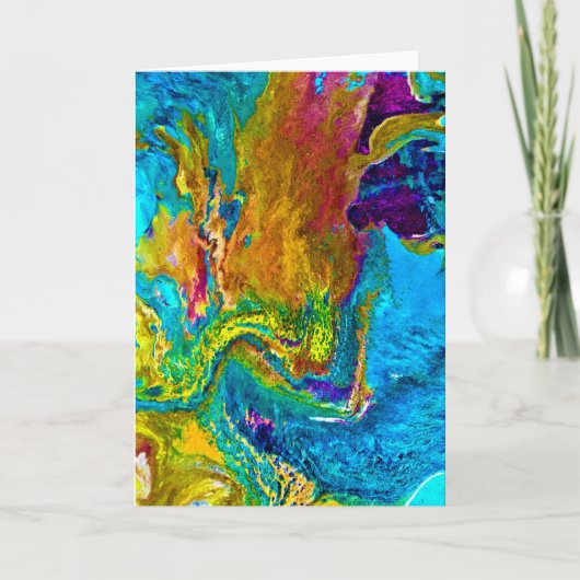 Étude Abstraite des couleurs 38, carte (Devant)