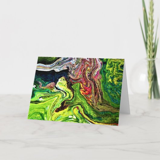 Étude Abstraite des couleurs 44, carte (Devant)