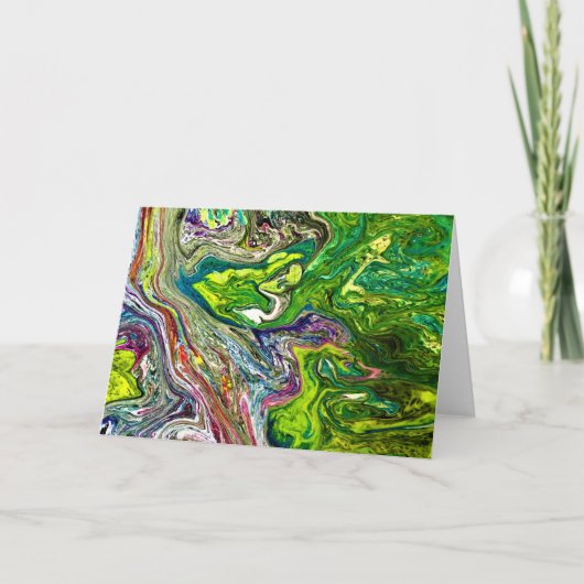 Étude Abstraite des couleurs 46, carte (Devant)