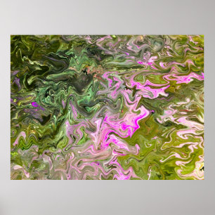 Étude Abstraite des couleurs 474, Poster