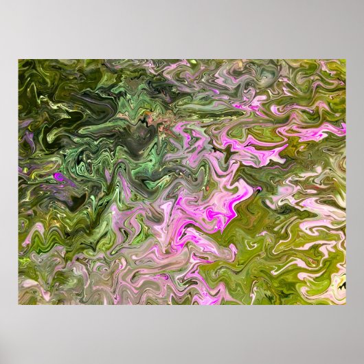 Étude Abstraite des couleurs 474, Poster (Devant)