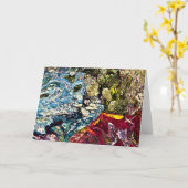 Étude Abstraite des couleurs 47, carte (Fleur jaune)