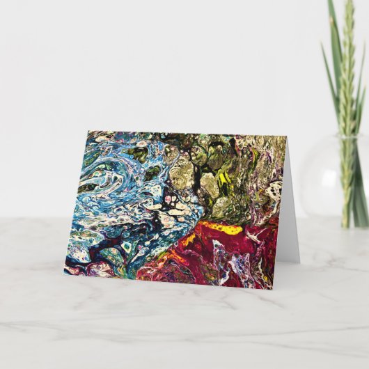 Étude Abstraite des couleurs 47, carte (Devant)