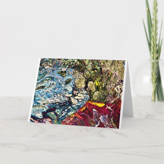 Étude Abstraite des couleurs 47, carte (Devant)