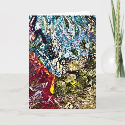 Étude Abstraite des couleurs 47, carte (Devant)