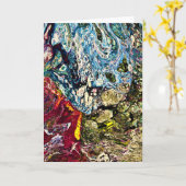 Étude Abstraite des couleurs 47, carte (Fleur jaune)