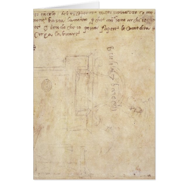 Étude architecturale avec des notes (Devant)