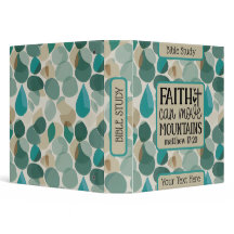 Étude biblique Customisée turquoise kaki