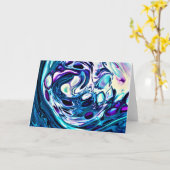 Étude couleur Abstraite 100, carte (Fleur jaune)