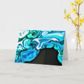 Étude couleur Abstraite 115, carte (Fleur jaune)